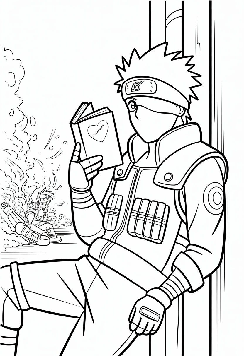 Kakashi Reading Novel