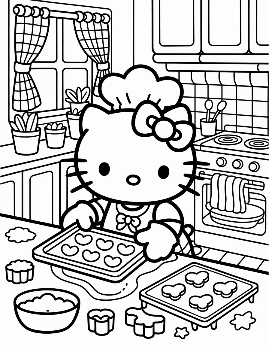 Hello Kitty Baking