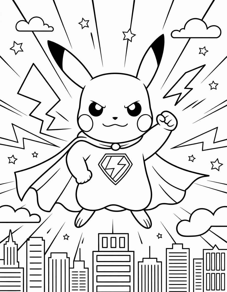 Pikachu Superhero