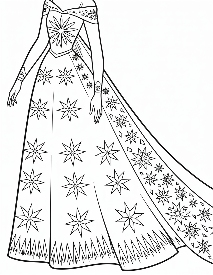 Elsa's Ice Gown Close-Up