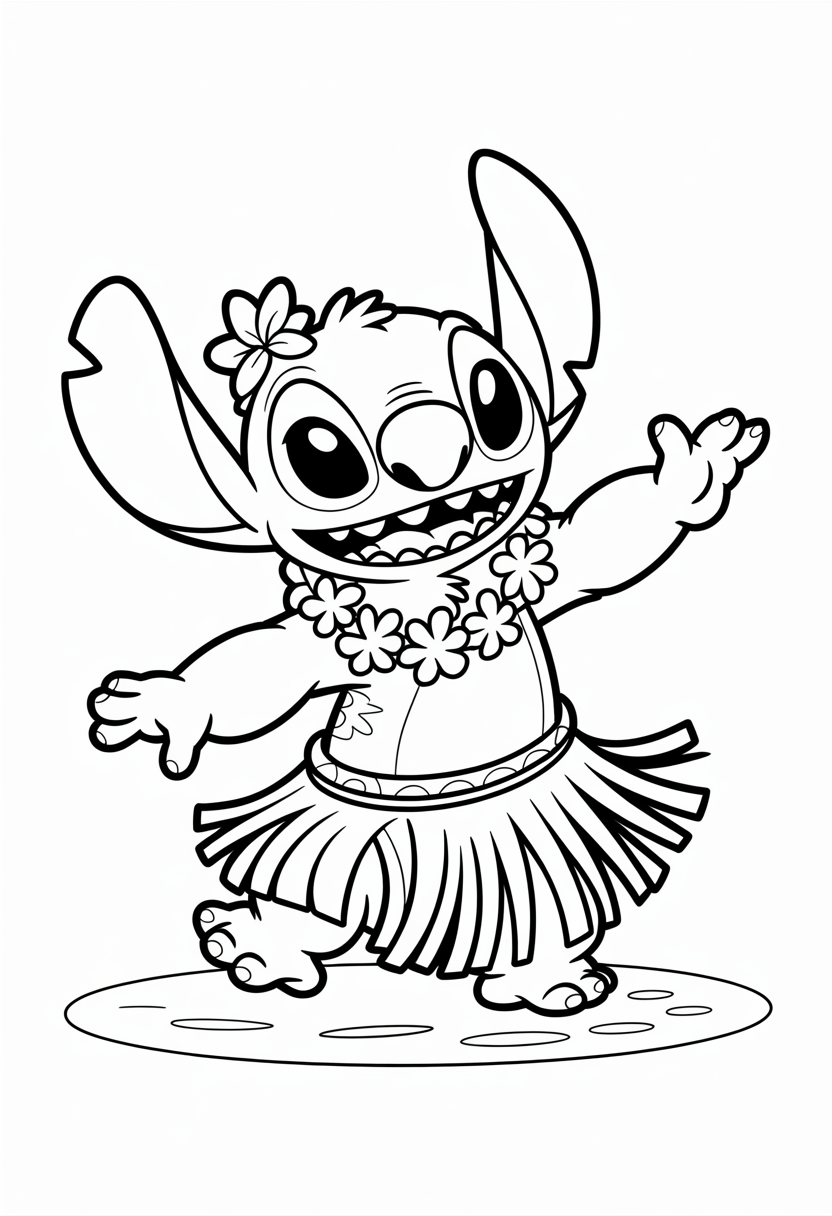 Stitch Hula Dancing