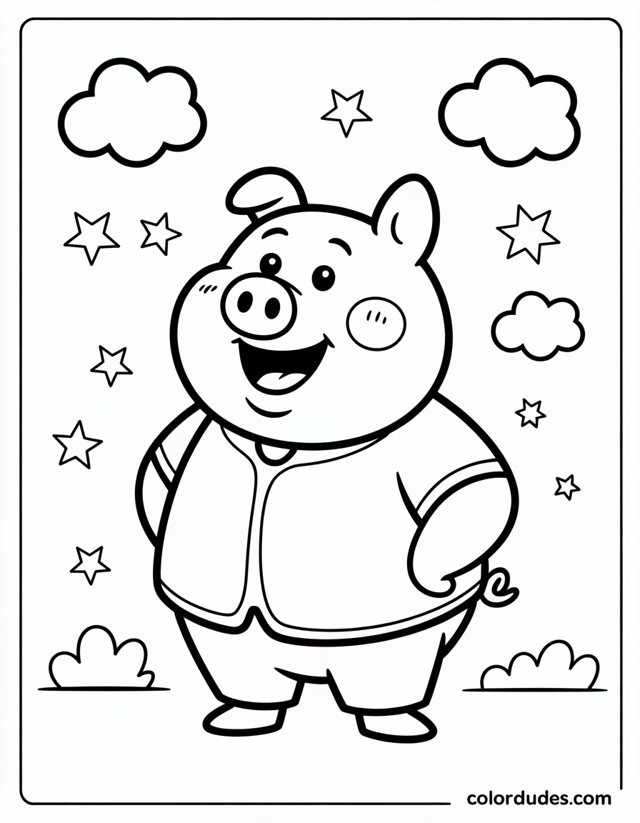 Daddy Pig Portrait
