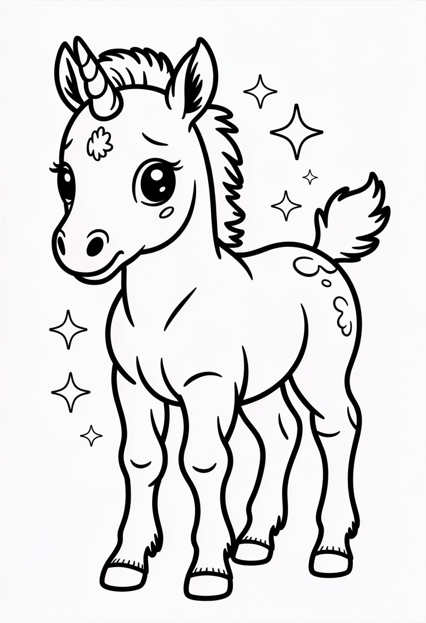 Baby Unicorn Foal