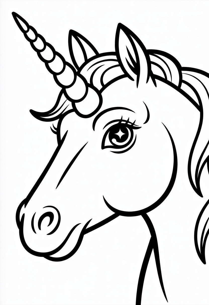 Unicorn Head Close-Up