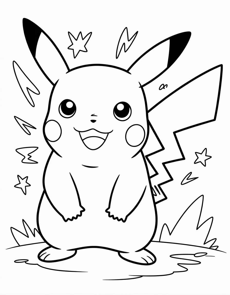 Classic Standing Pikachu