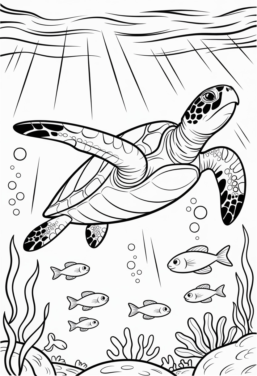 Sea Turtle Ocean Glide