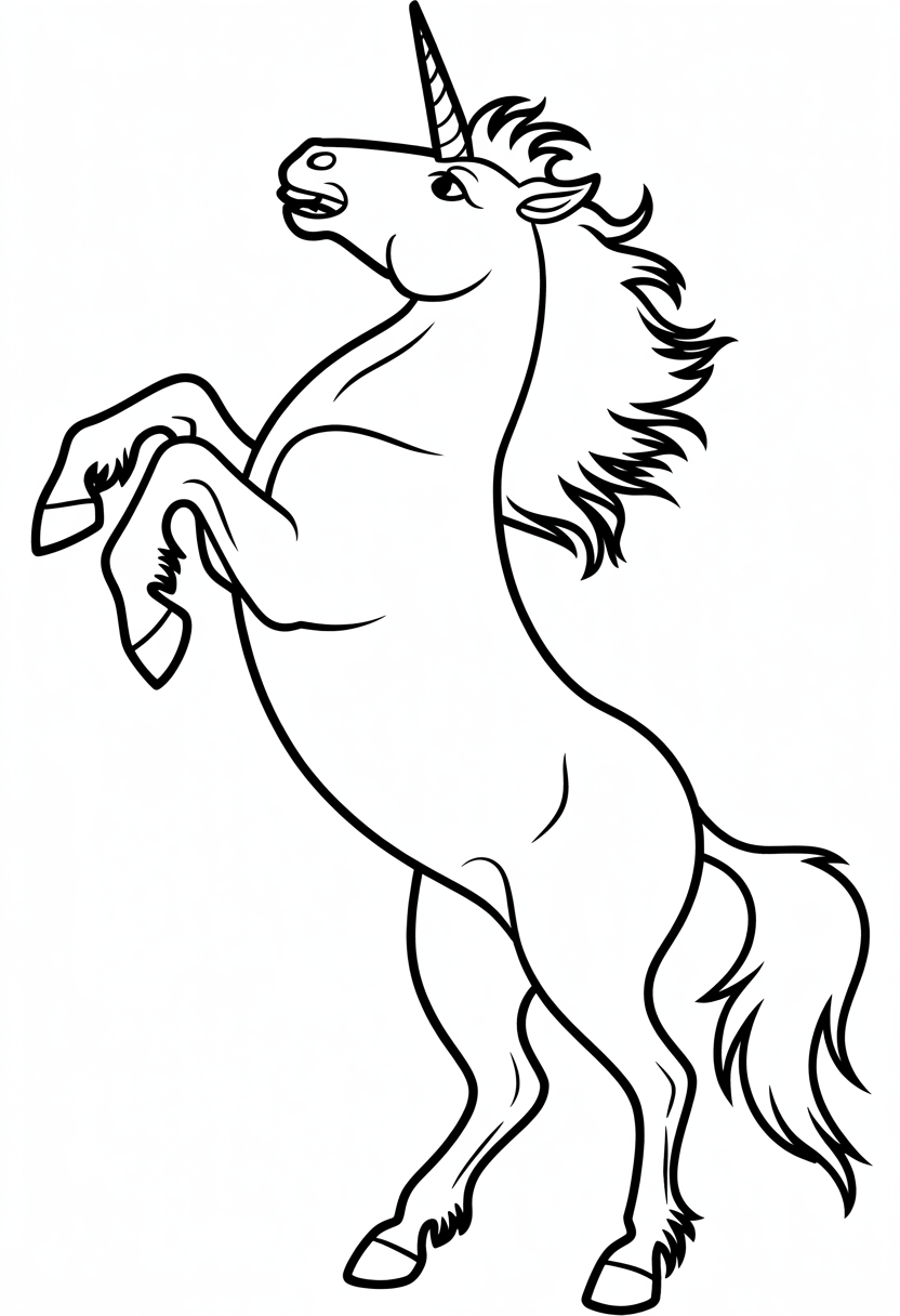 Rearing Unicorn Action