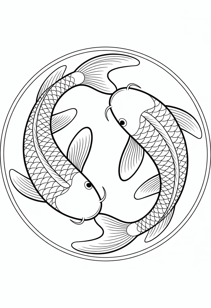 Koi Pair Yin Yang