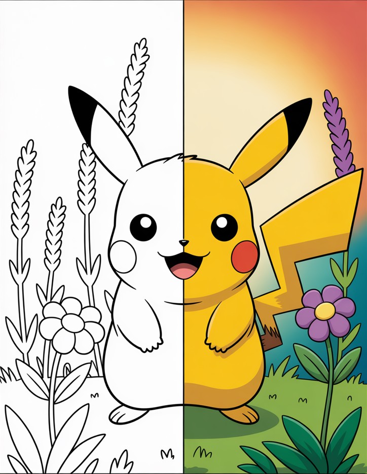 Pikachu Coloring Pages