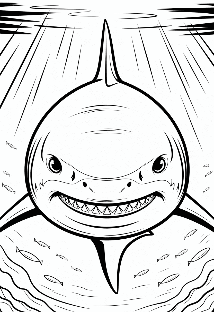 Shark Underwater Portrait