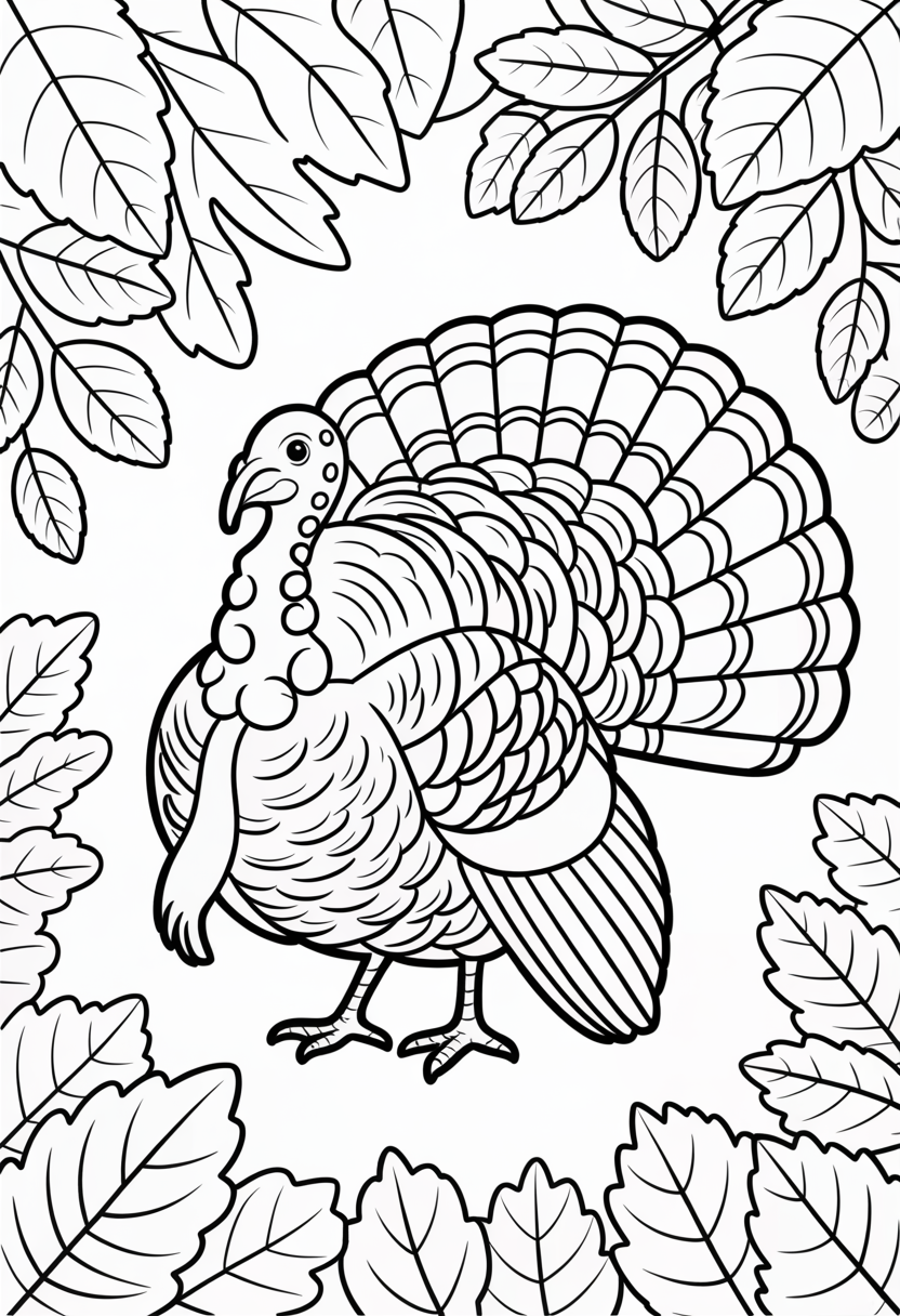 Autumn Leaves and Turkey