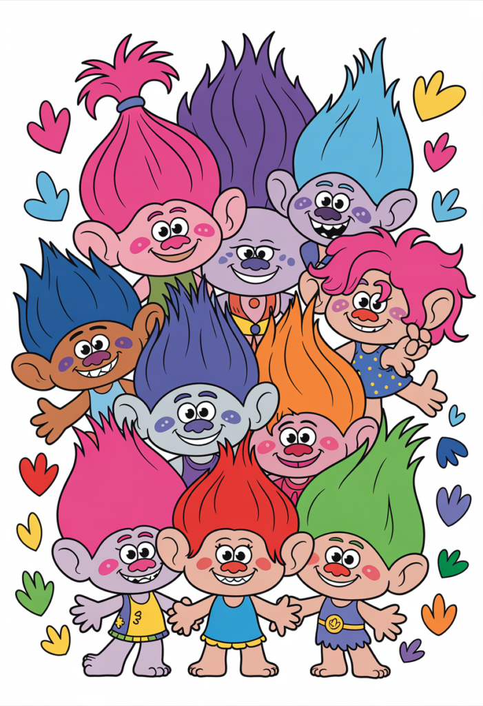 Trolls Coloring Pages