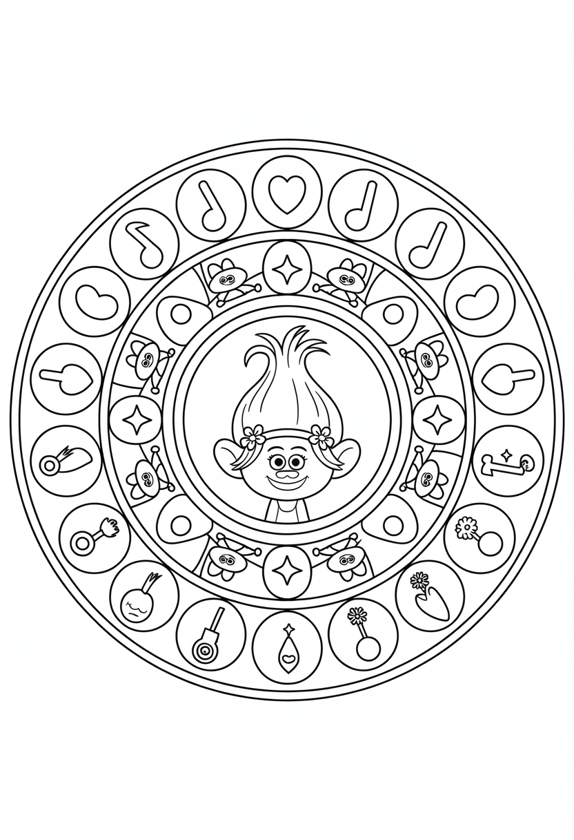 Trolls Mandala