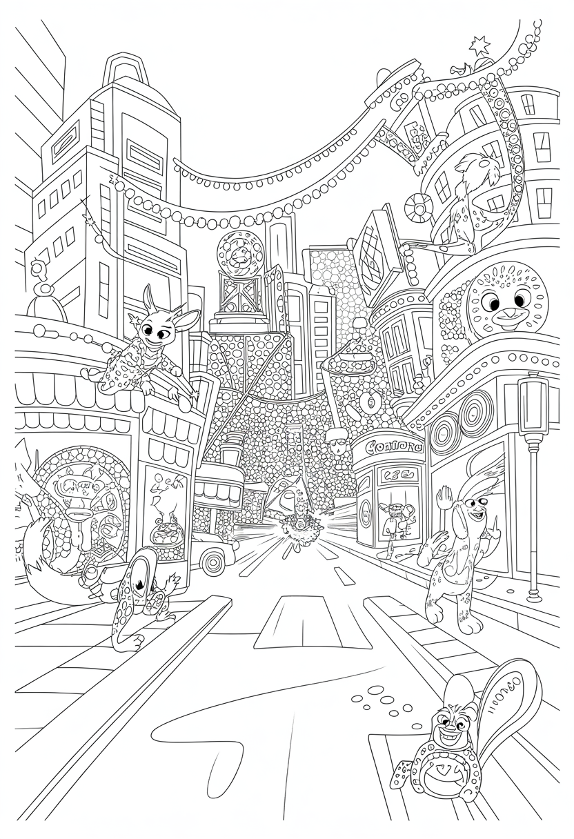 Zootopia Night City Lights