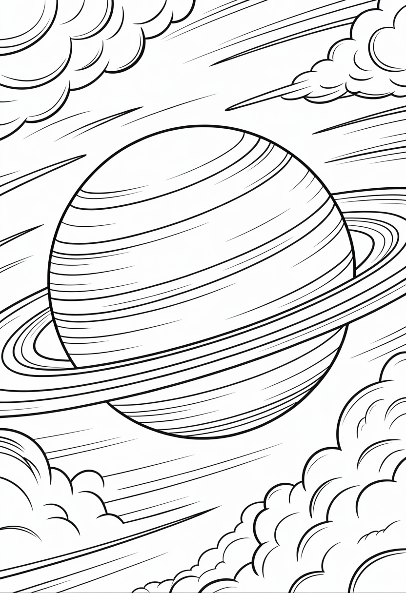 Planet with Massive Storm