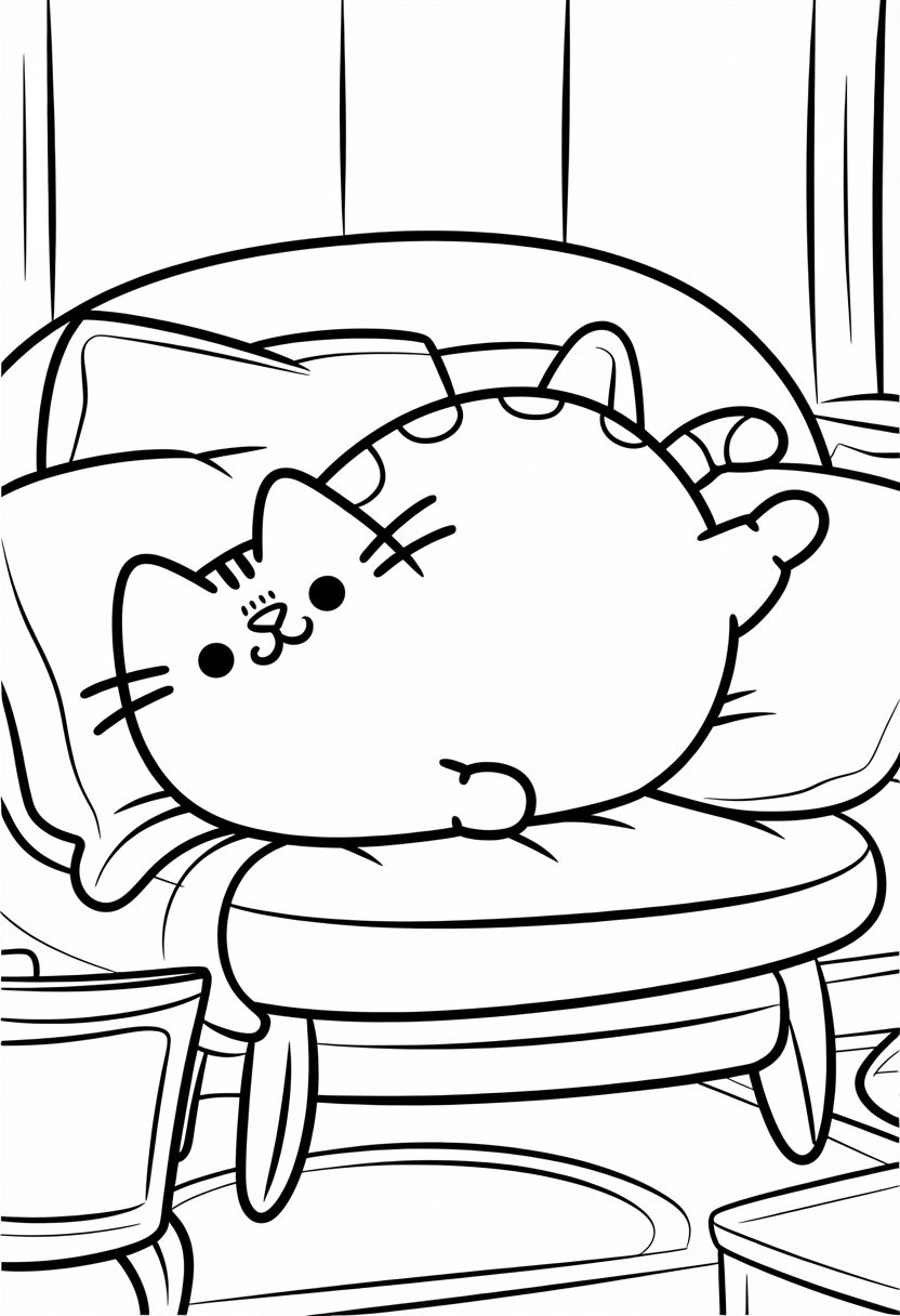 Pusheen Lazy Sunday