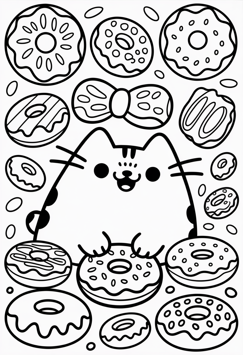 Pusheen Donuts and Pastries