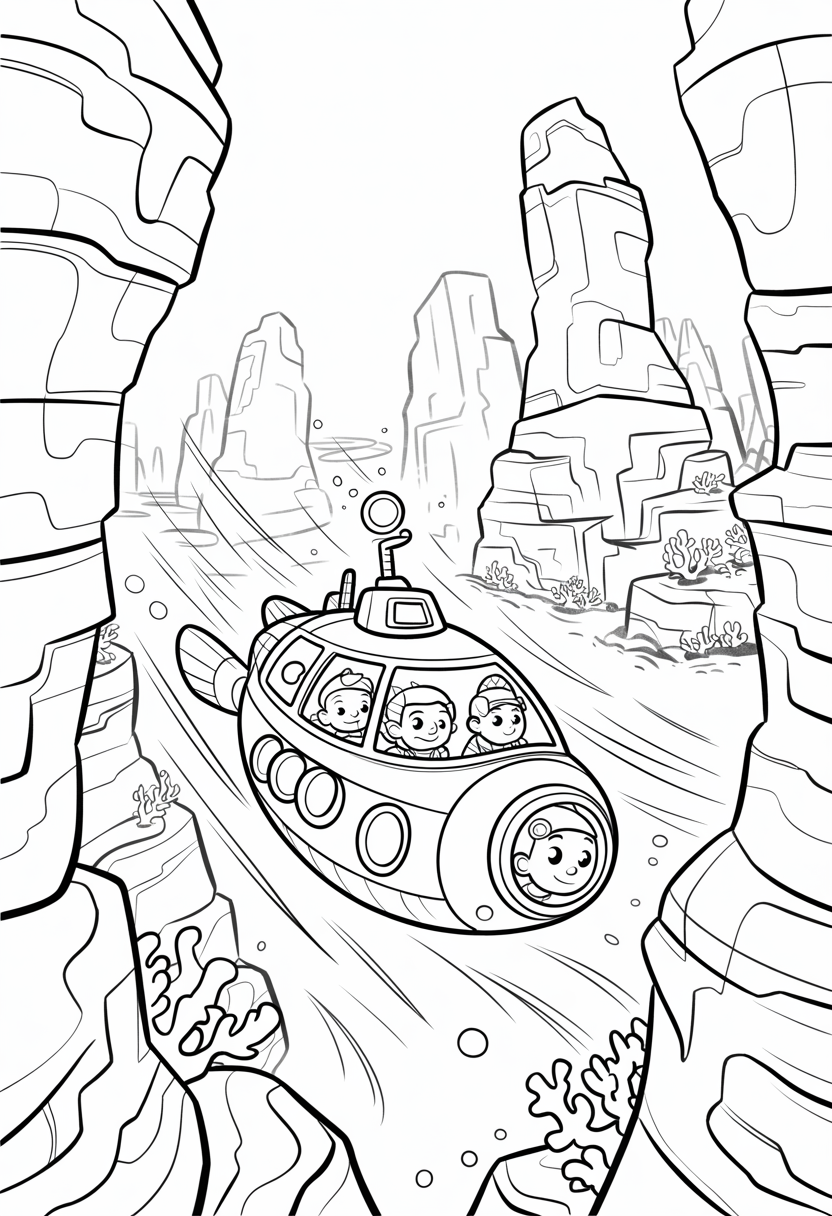 Octonauts Navigating Rock Formations