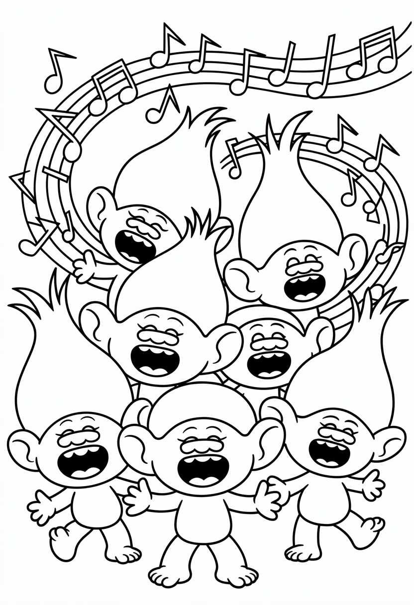 Trolls Singing in Harmony