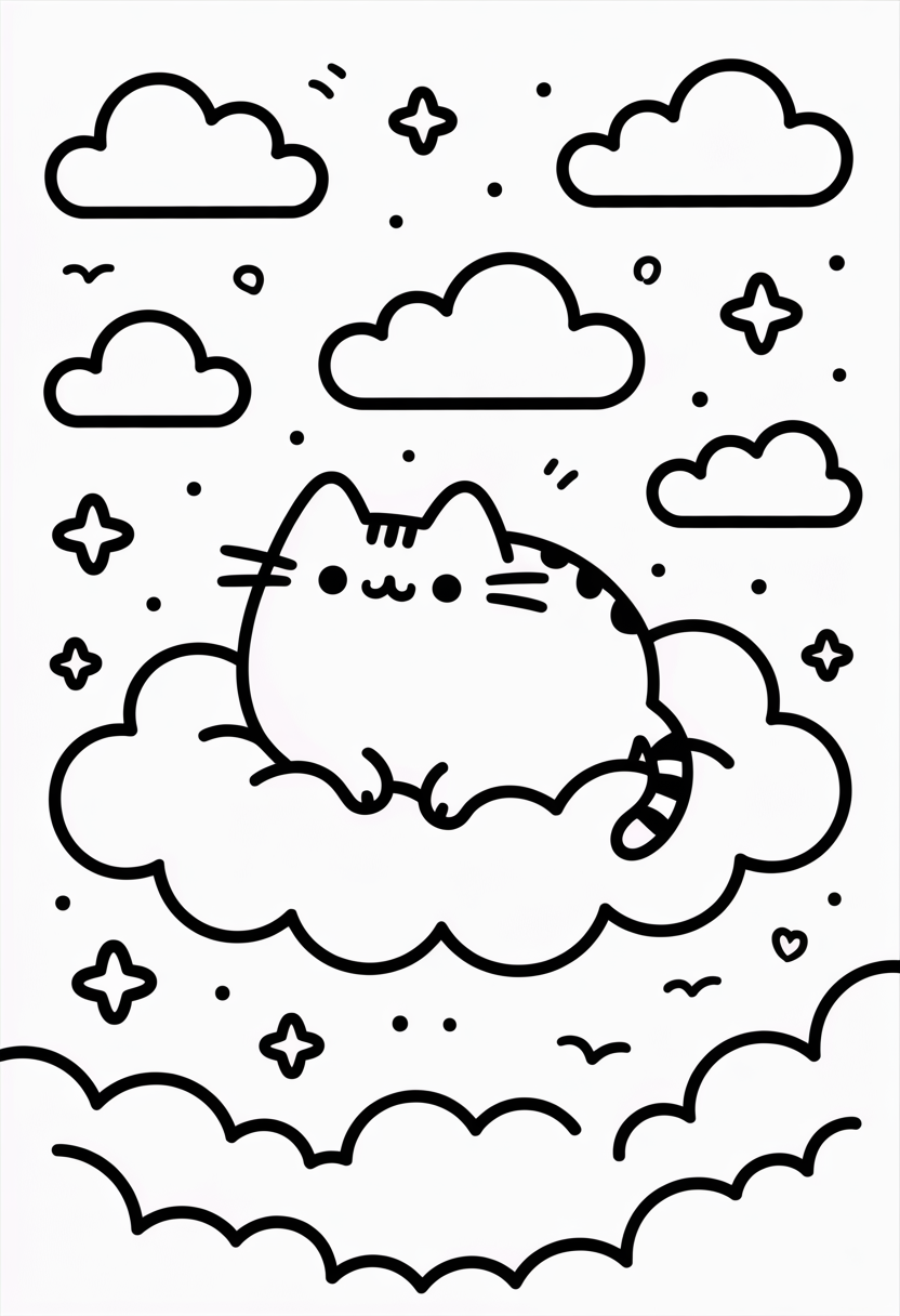 Pusheen Cloud Dreaming
