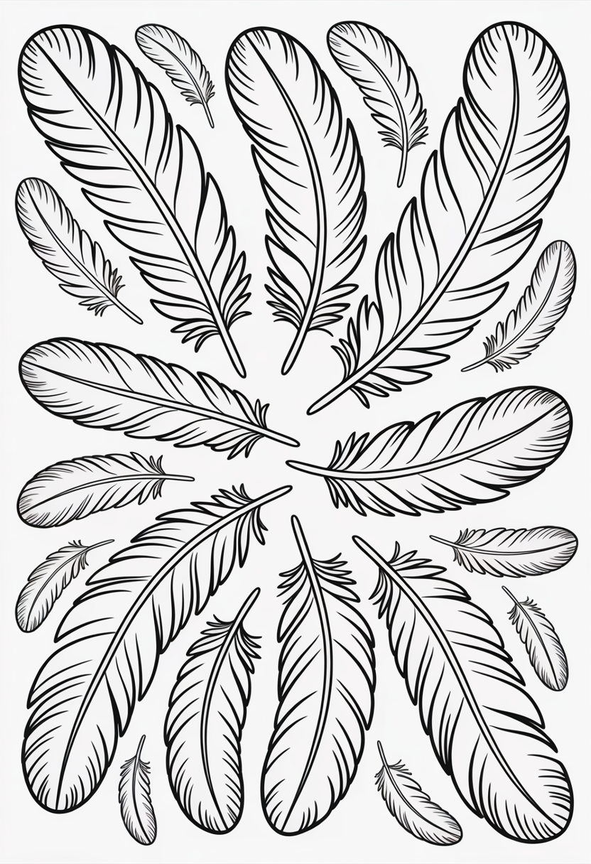 Painted Turkey Feather Art