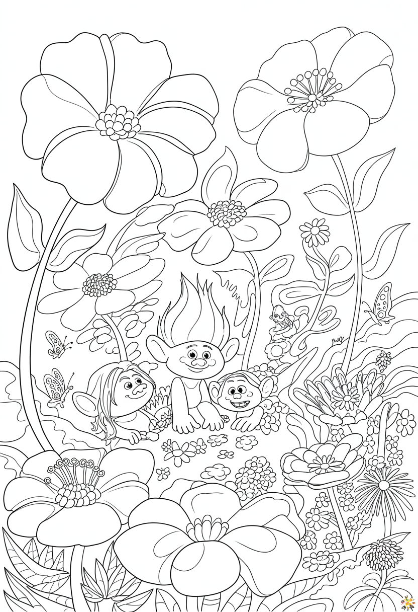 Trolls Garden with Flowers