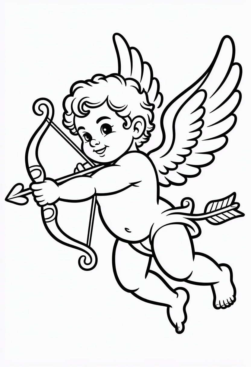 Cupid with Bow and Arrow