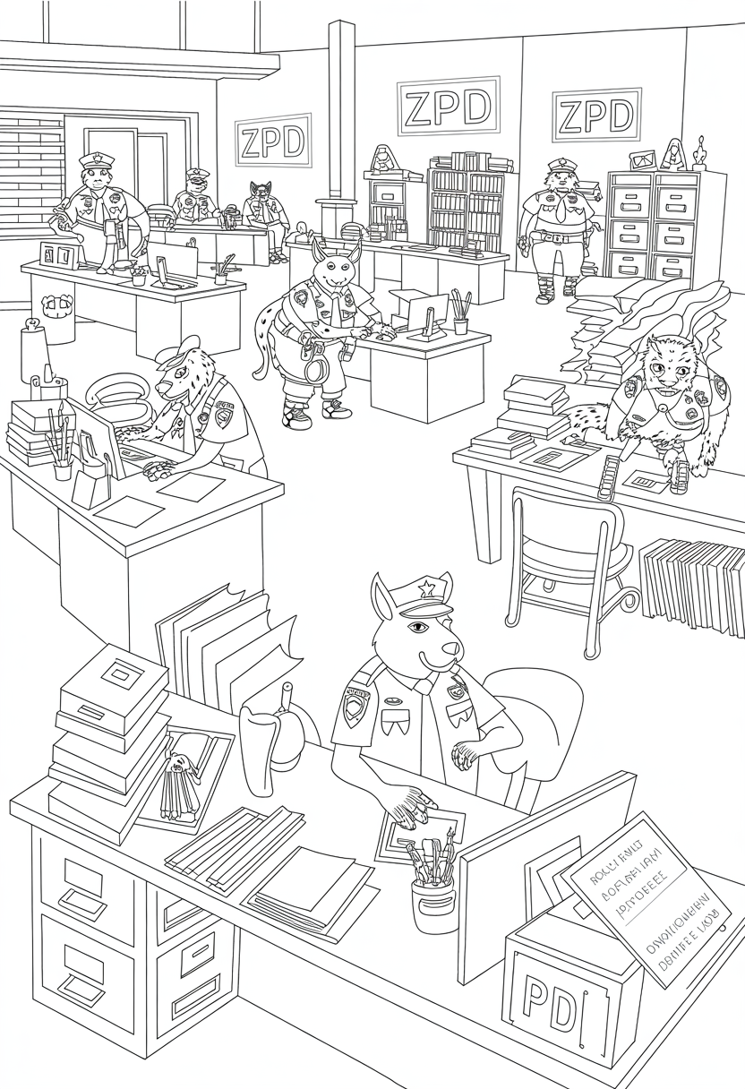 ZPD Police Precinct Interior