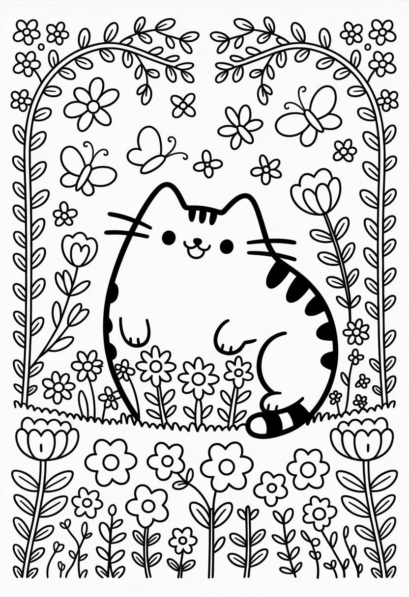 Pusheen Garden Flowers