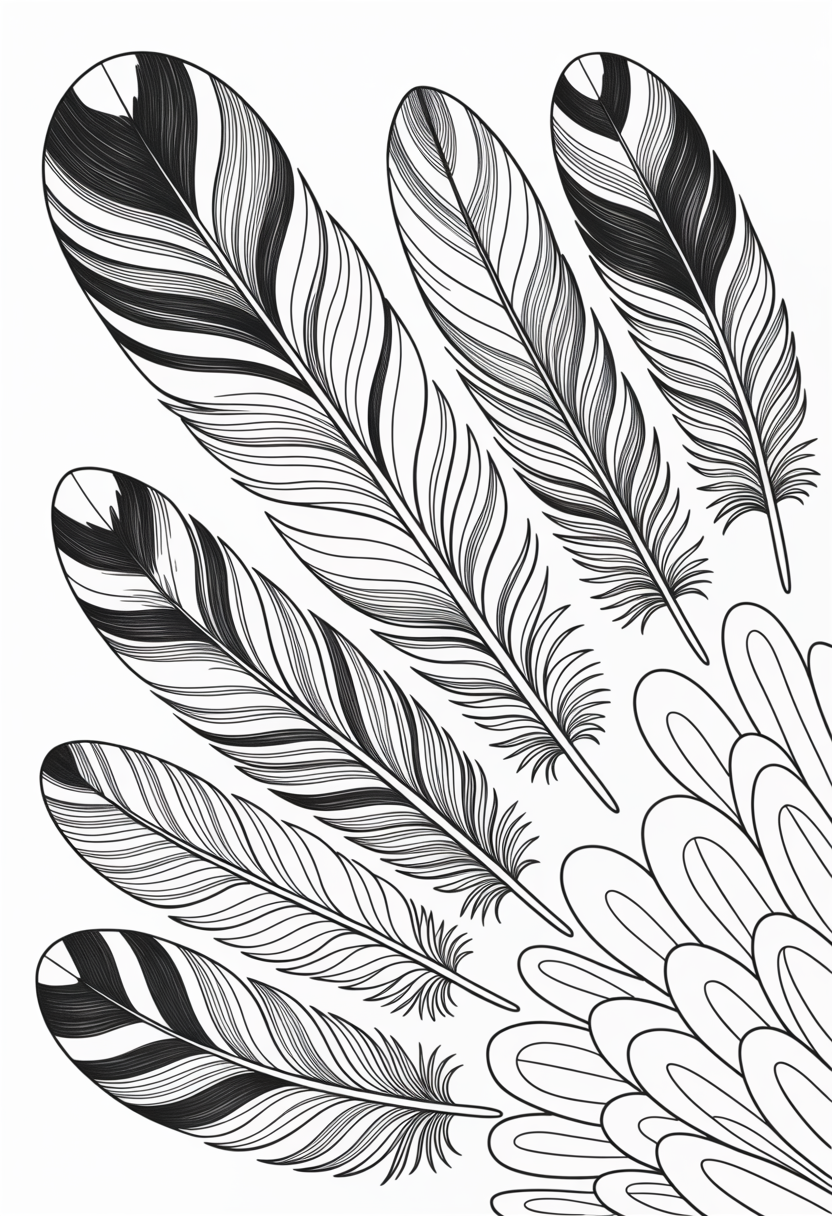 Turkey Feather Detail