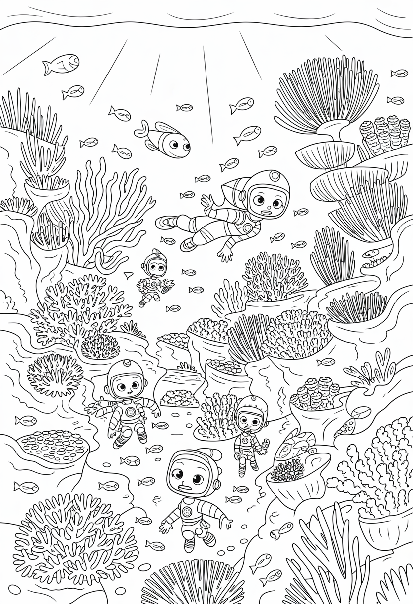 Octonauts Exploring Coral Reef