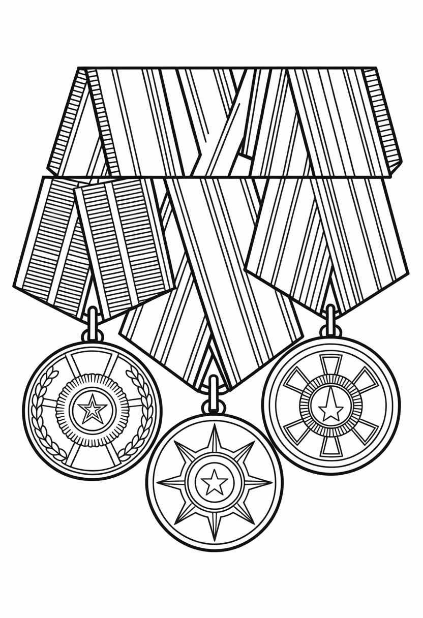 Military Medal and Ribbon