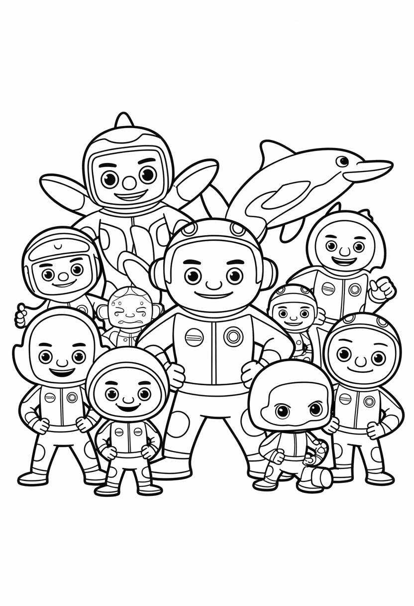 Octonauts Full Crew Group Portrait
