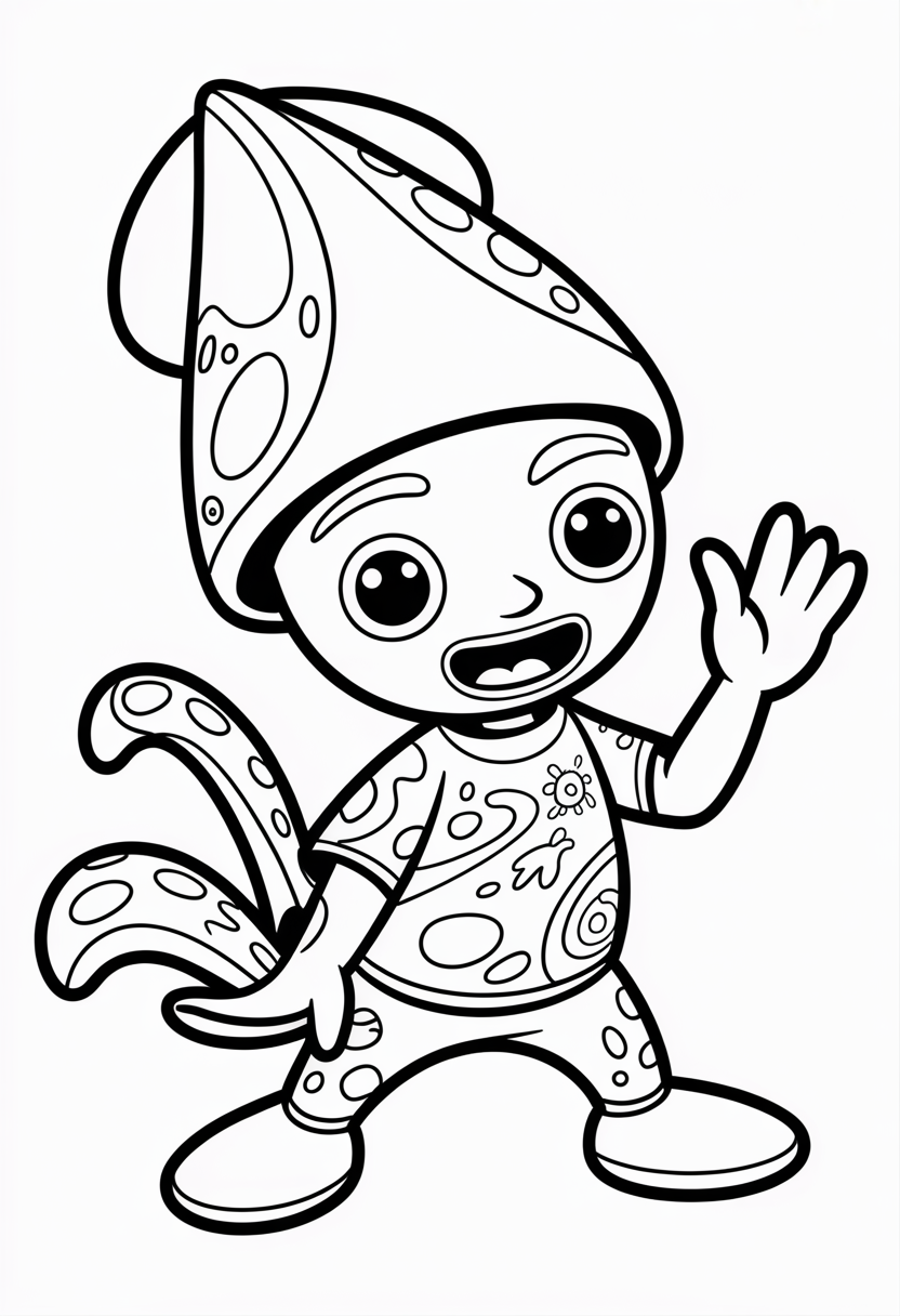 Octonauts Inkling Squid Artist