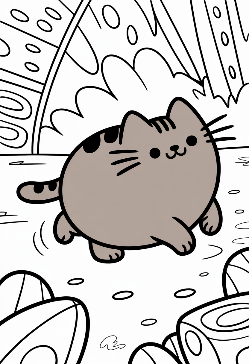 Pusheen Exploring Adventure