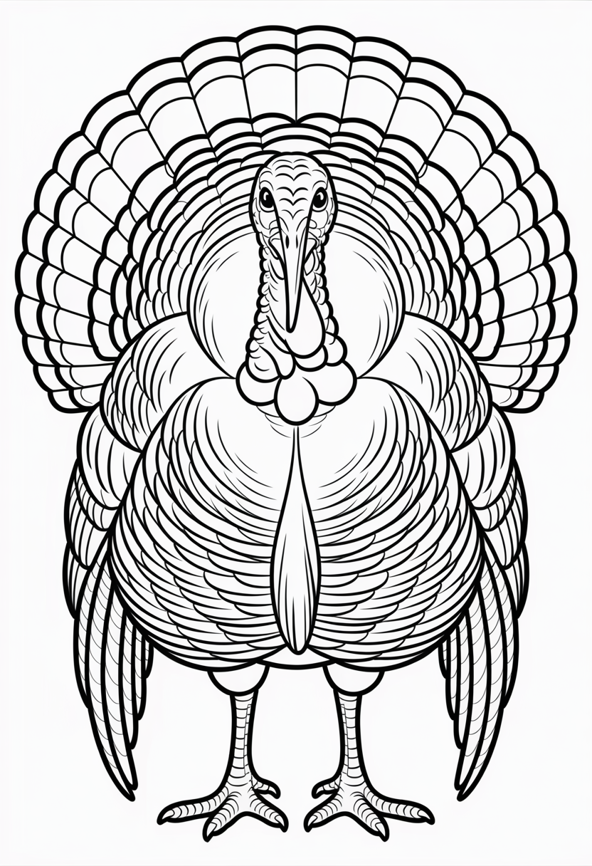 Wild Turkey Character Portrait