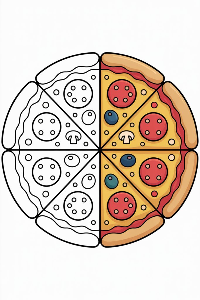 Pizza Coloring Pages