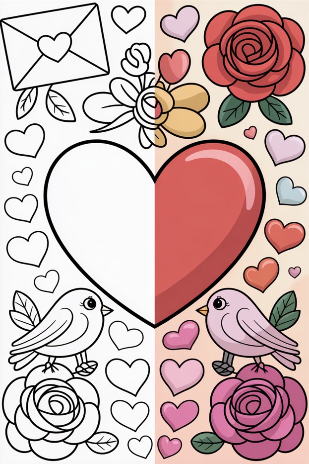 Valentine's Day Coloring Pages
