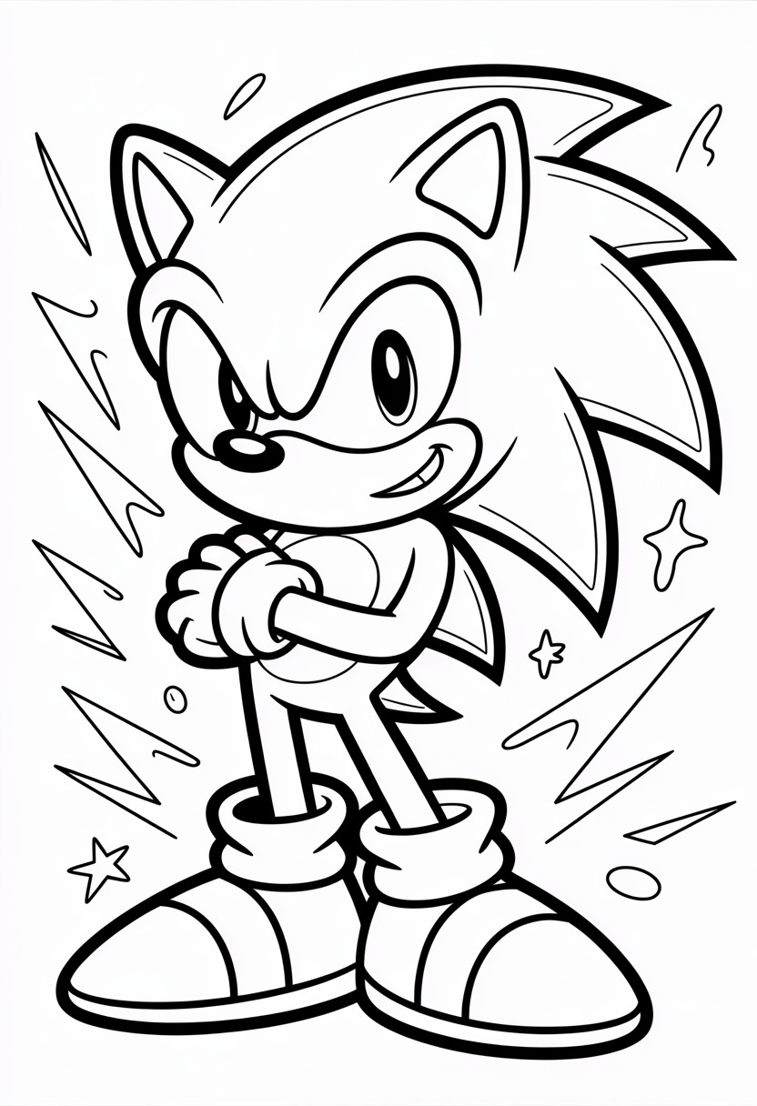 Sonic Cool Attitude Portrait