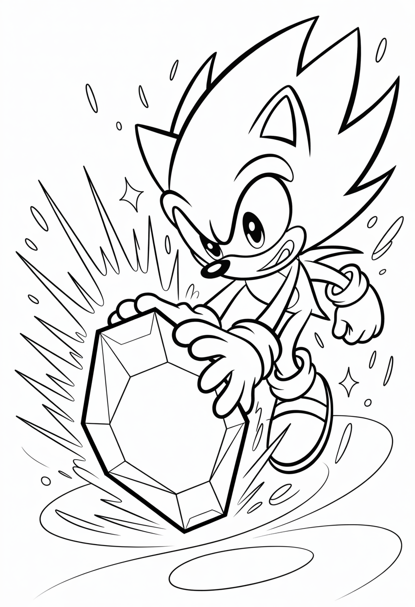 Sonic Chaos Emerald Scene