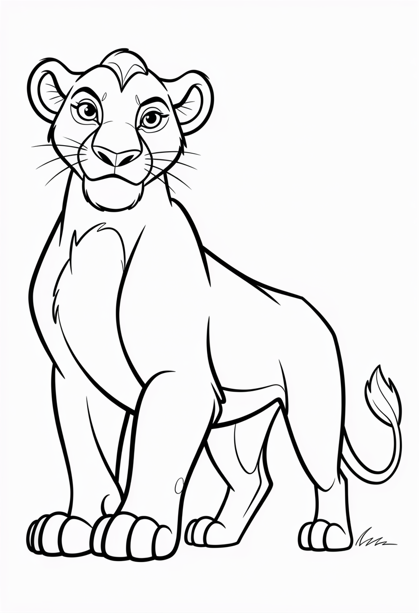 Sarabi the Queen Coloring Page