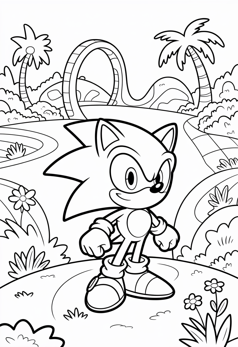 Sonic in Green Hill Zone