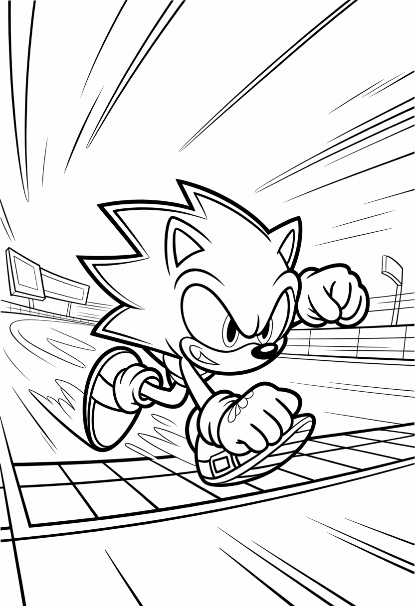 Sonic Checkered Race Track