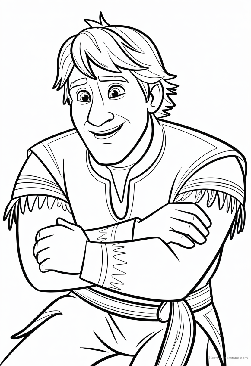 Kristoff Vulnerable Moment Coloring Page