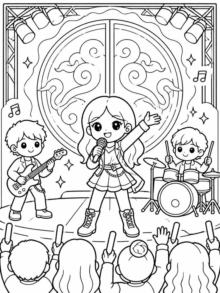Concert performance with Honmoon barrier visible