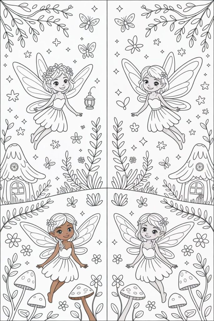 Fairy Coloring Pages