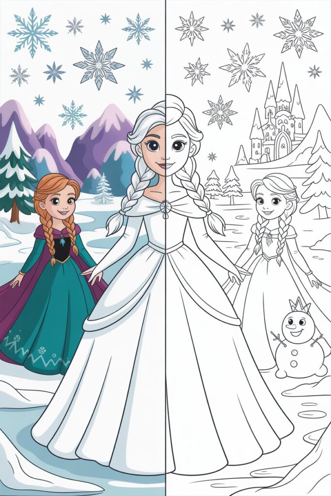 Frozen Coloring Page