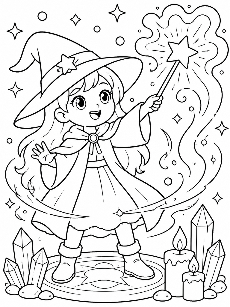 Magical spell-casting moment with glowing effects